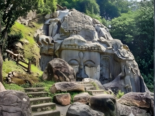 tripura rock carving